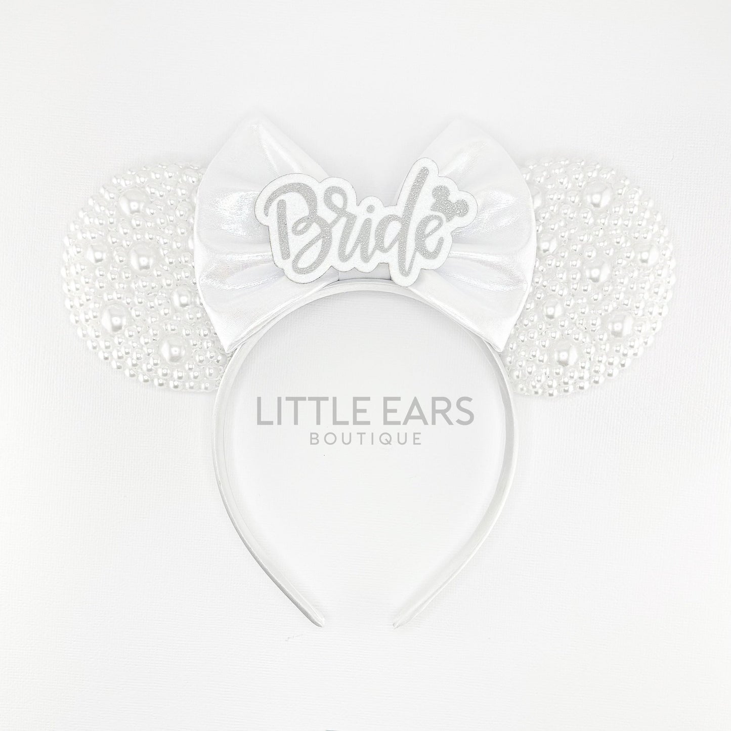 Sparkle Bride Collection Ears - mickey ears - disney ears - mouse ears headband - little ears boutique