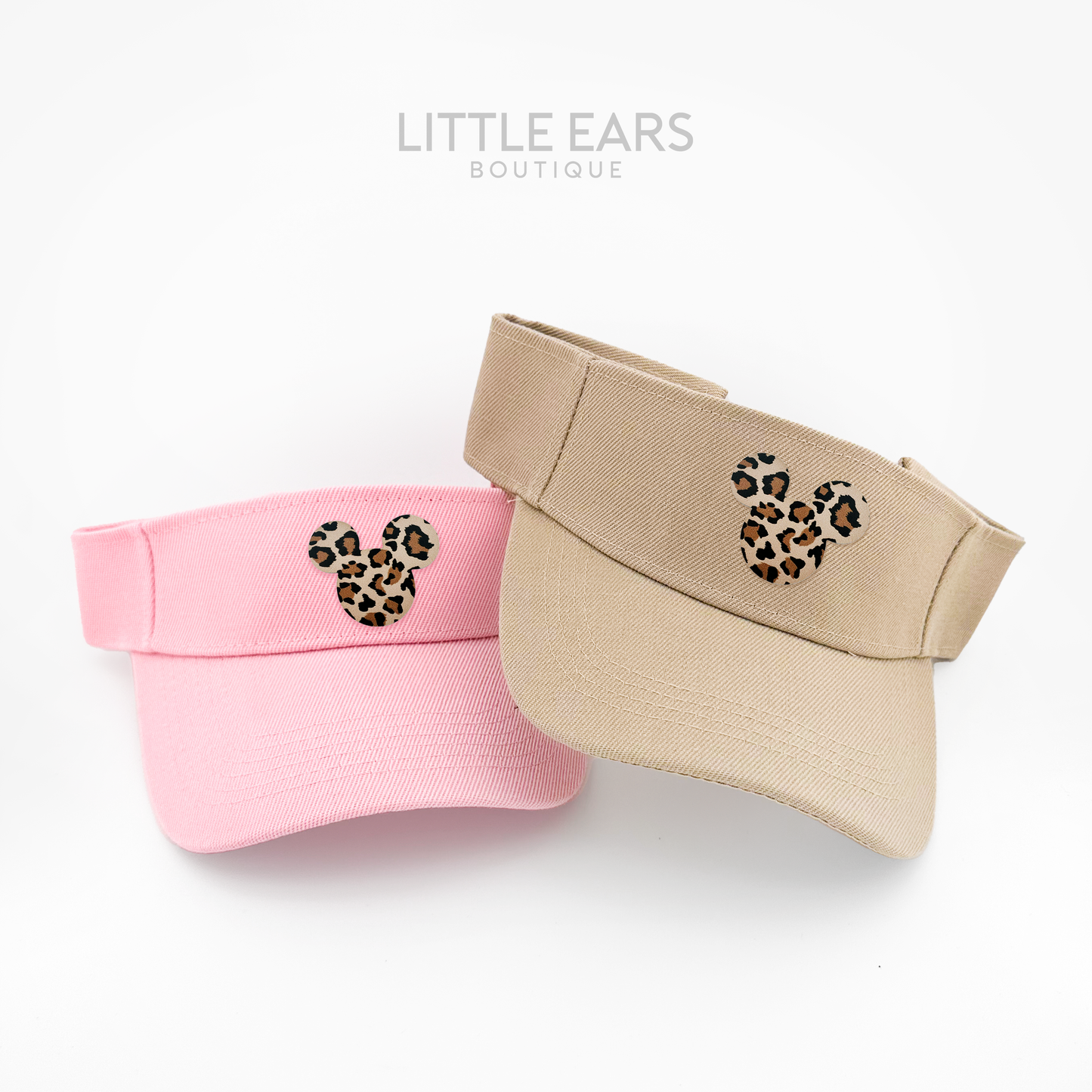 Safari Leather Patch Mickey Visor