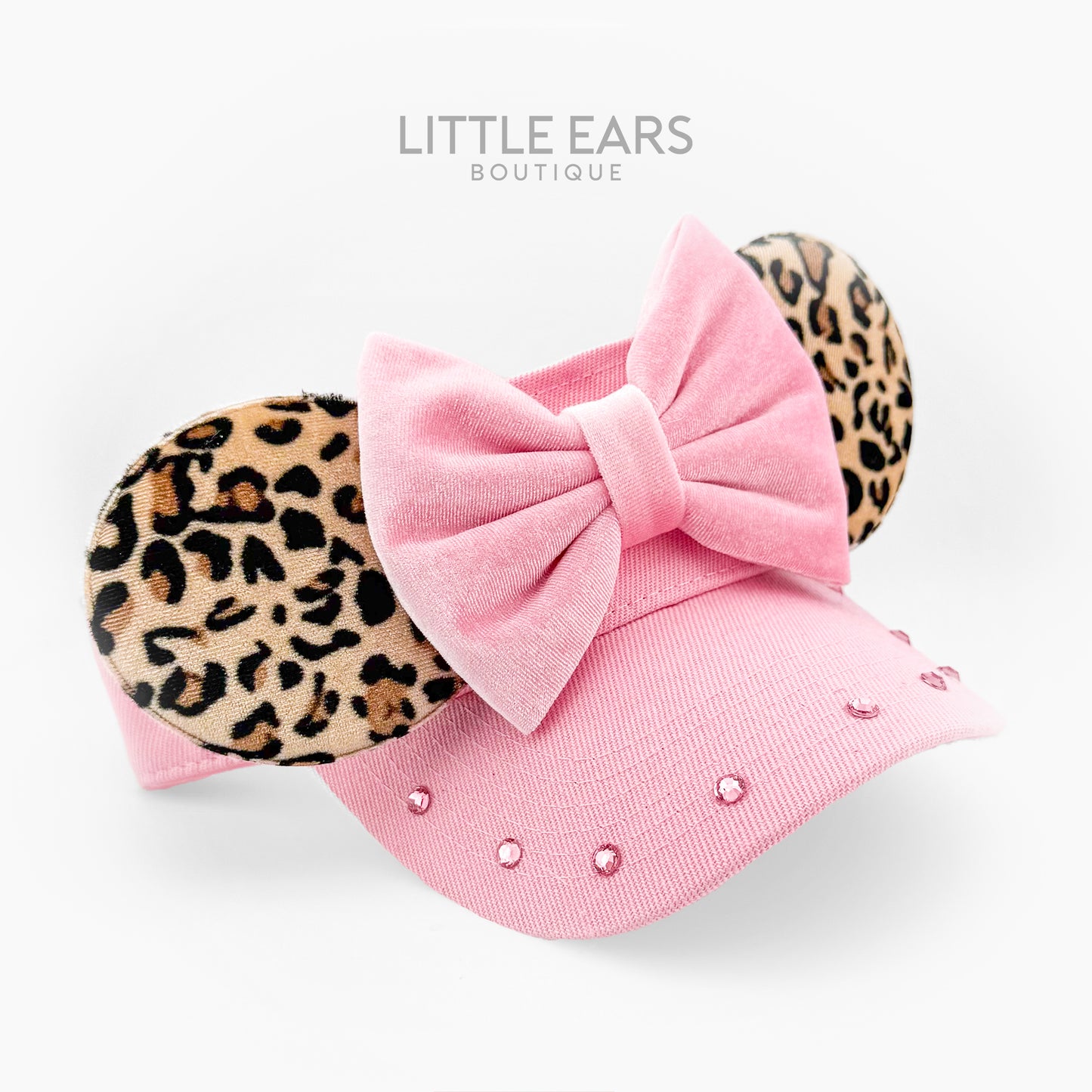 Safari Velvet Pink Mickey Visor