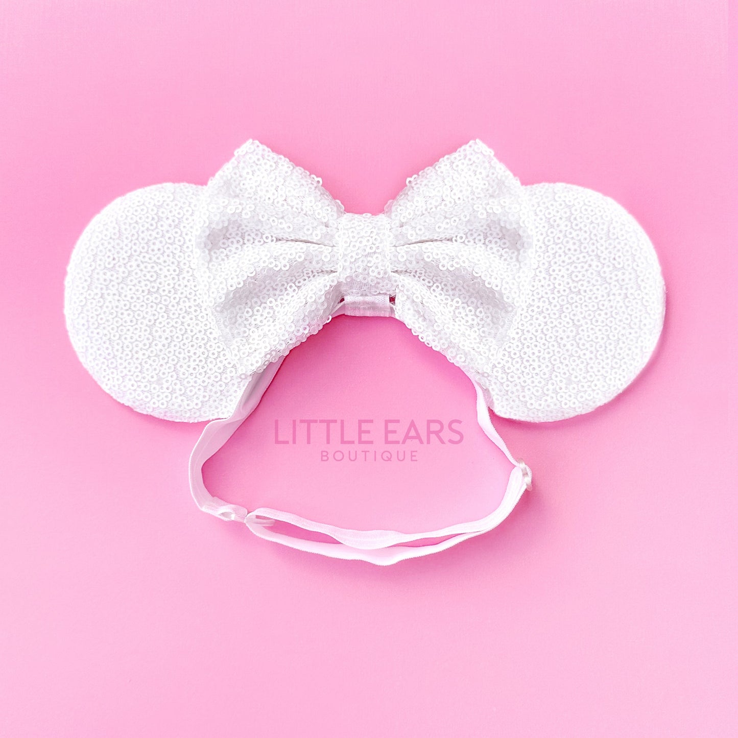 White Baby Mickey Ears - mickey ears - disney ears - mouse ears headband - little ears boutique