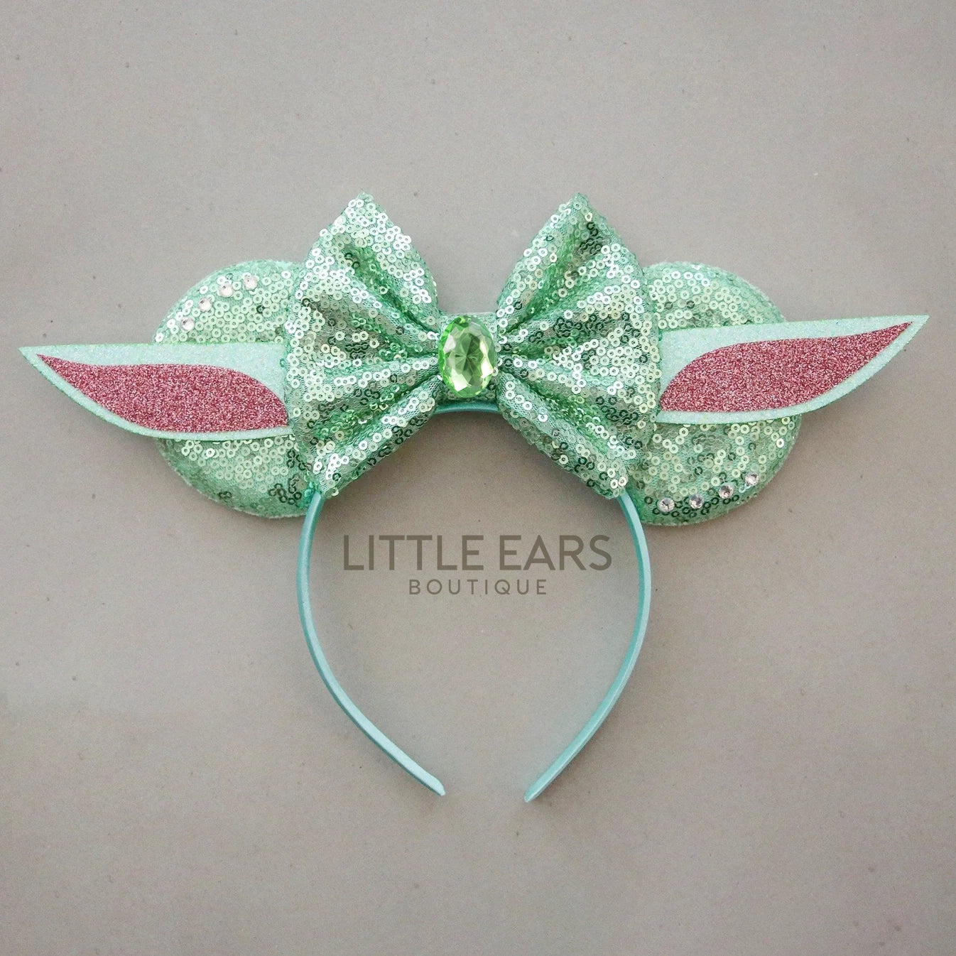 Yoda Baby Mickey Ears - mickey ears - disney ears - mouse ears headband - little ears boutique