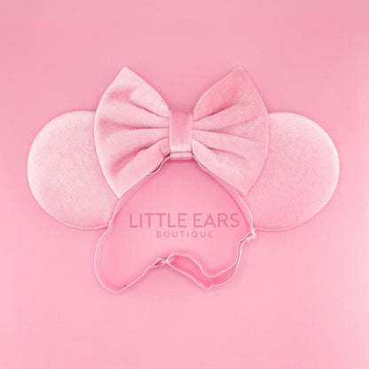 Pink Velvet Mommy & Me Mickey Ears