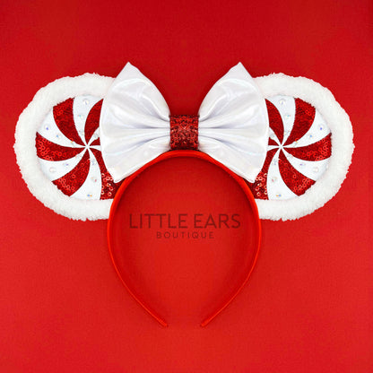 Red Peppermint Mickey Ears