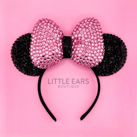 Puff Pink Sparkle Mickey Ears