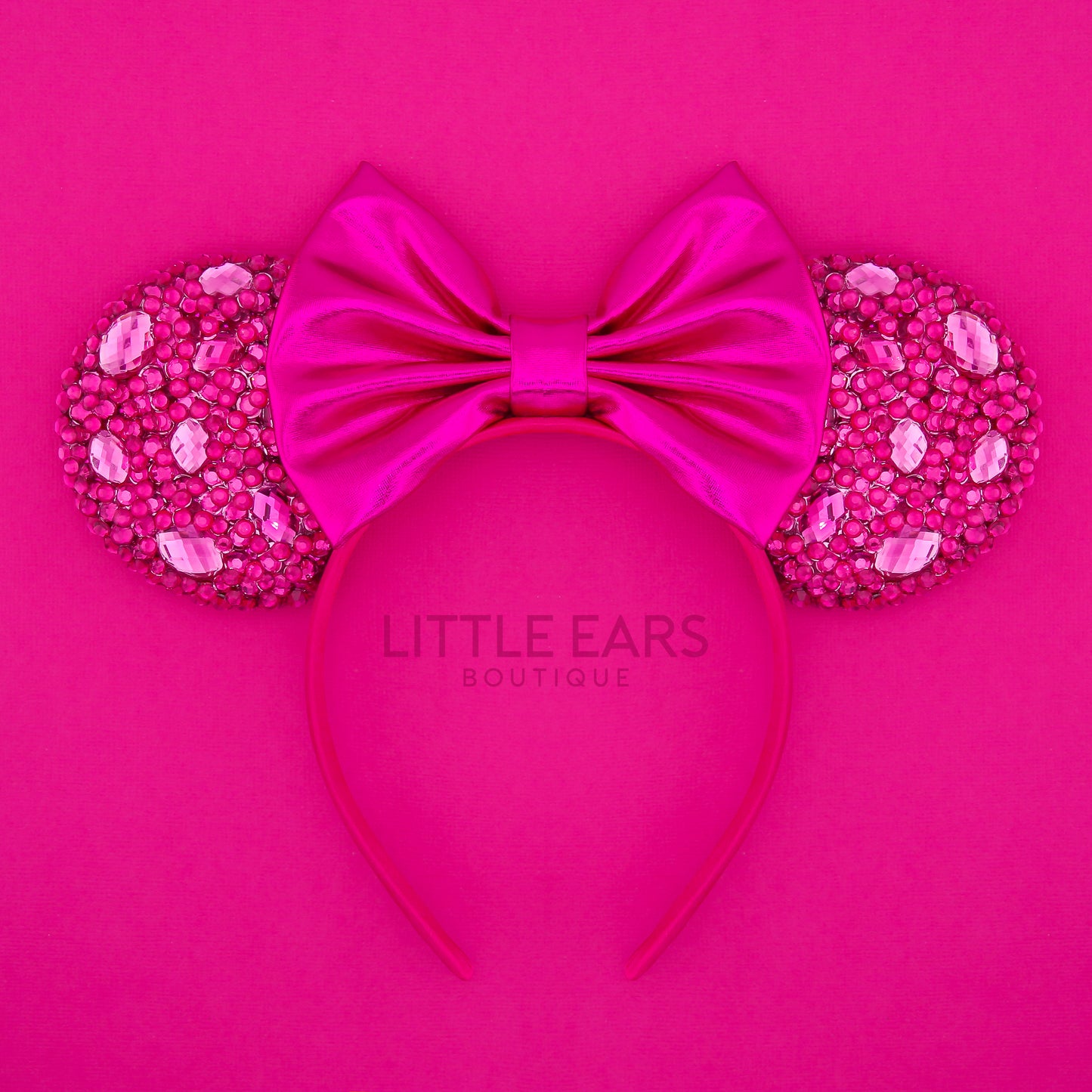 Hot Pink Sparkle Mickey Ears