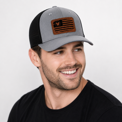 American Flag Trucker Hat