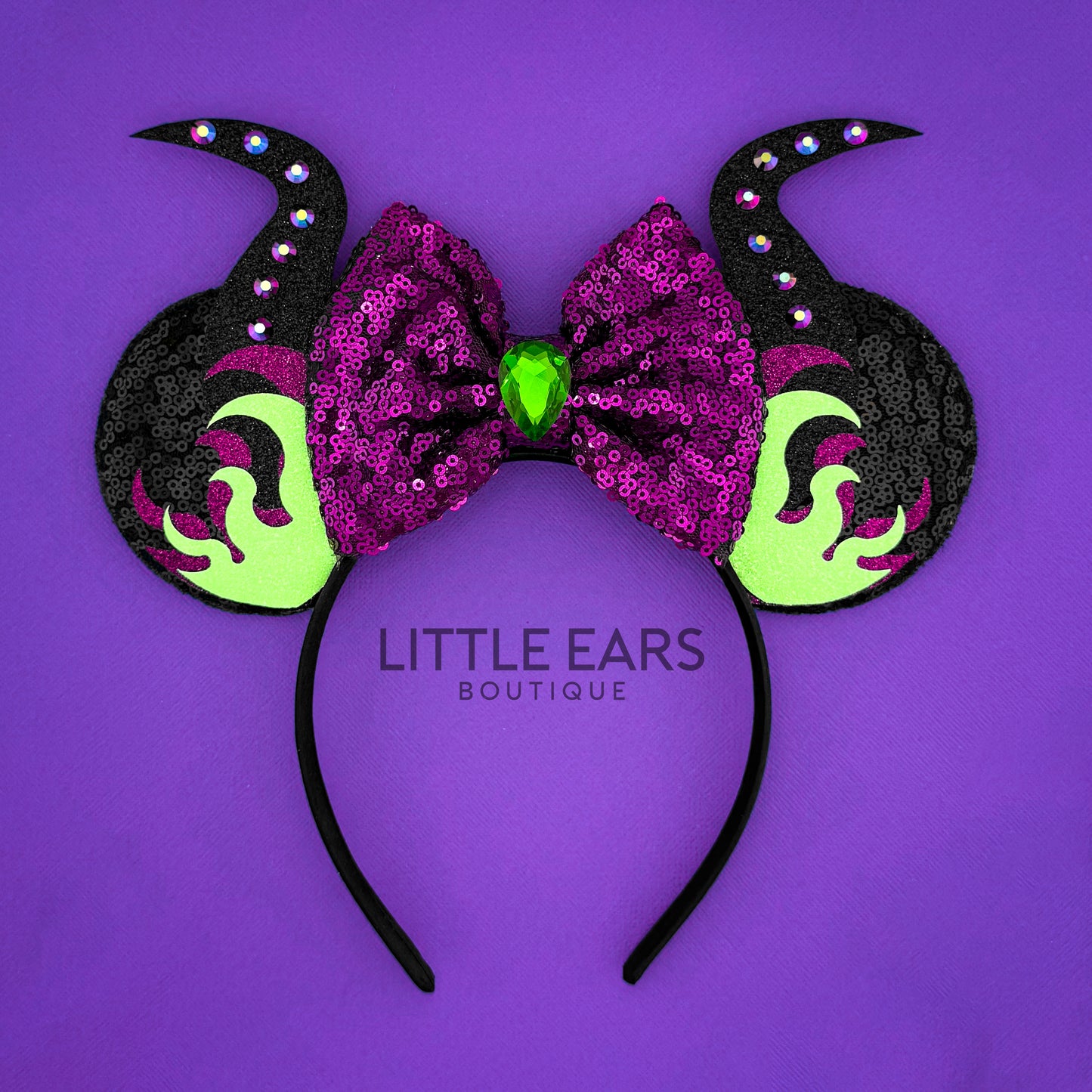 Light Up Mistress of All Evil Mickey Ears