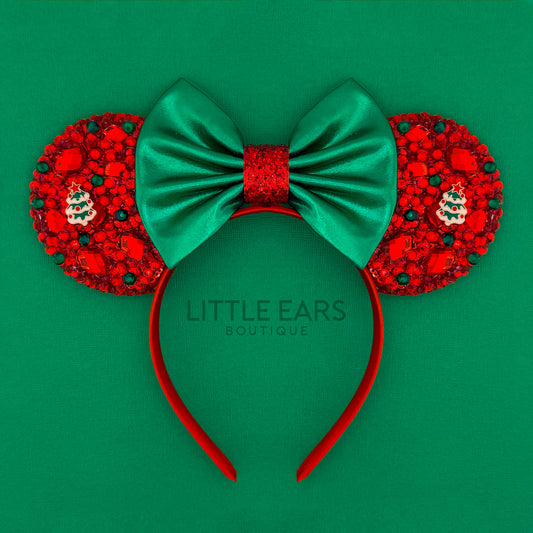 Christmas Tree Sparkle Mickey Ears