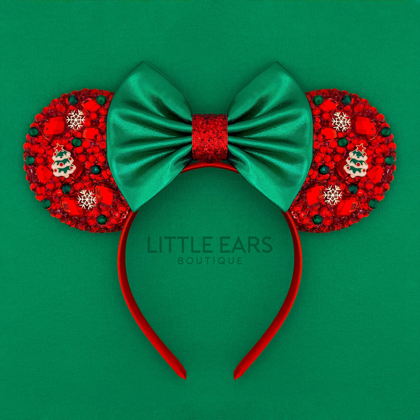 LAST CHANCE -  Christmas Tree Sparkle Mickey Ears