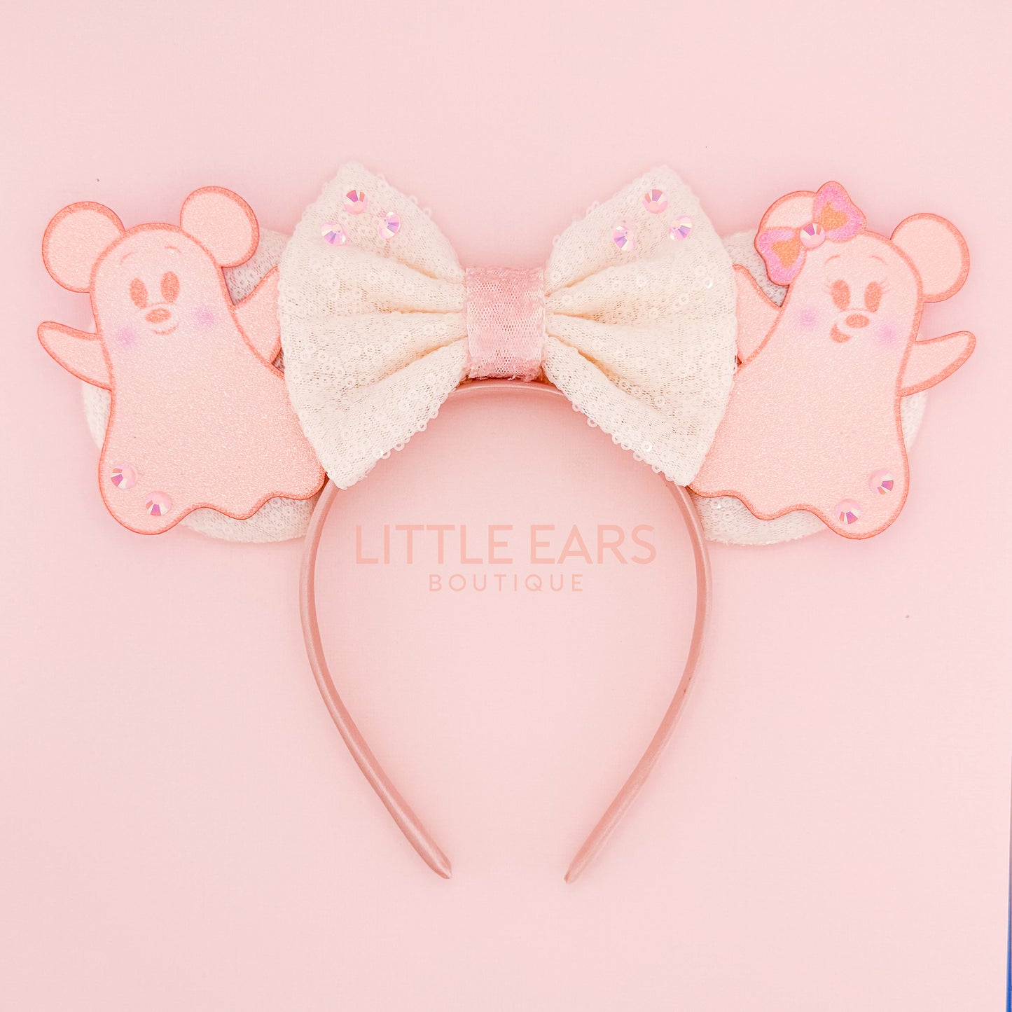 Pastel Ghosts Halloween Mickey Ears