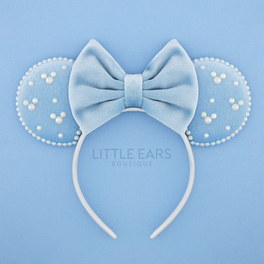 All Blue Pearls Mickey Ears