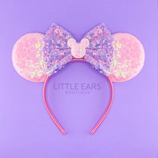 Pastel Pink & Purple Mickey Ears