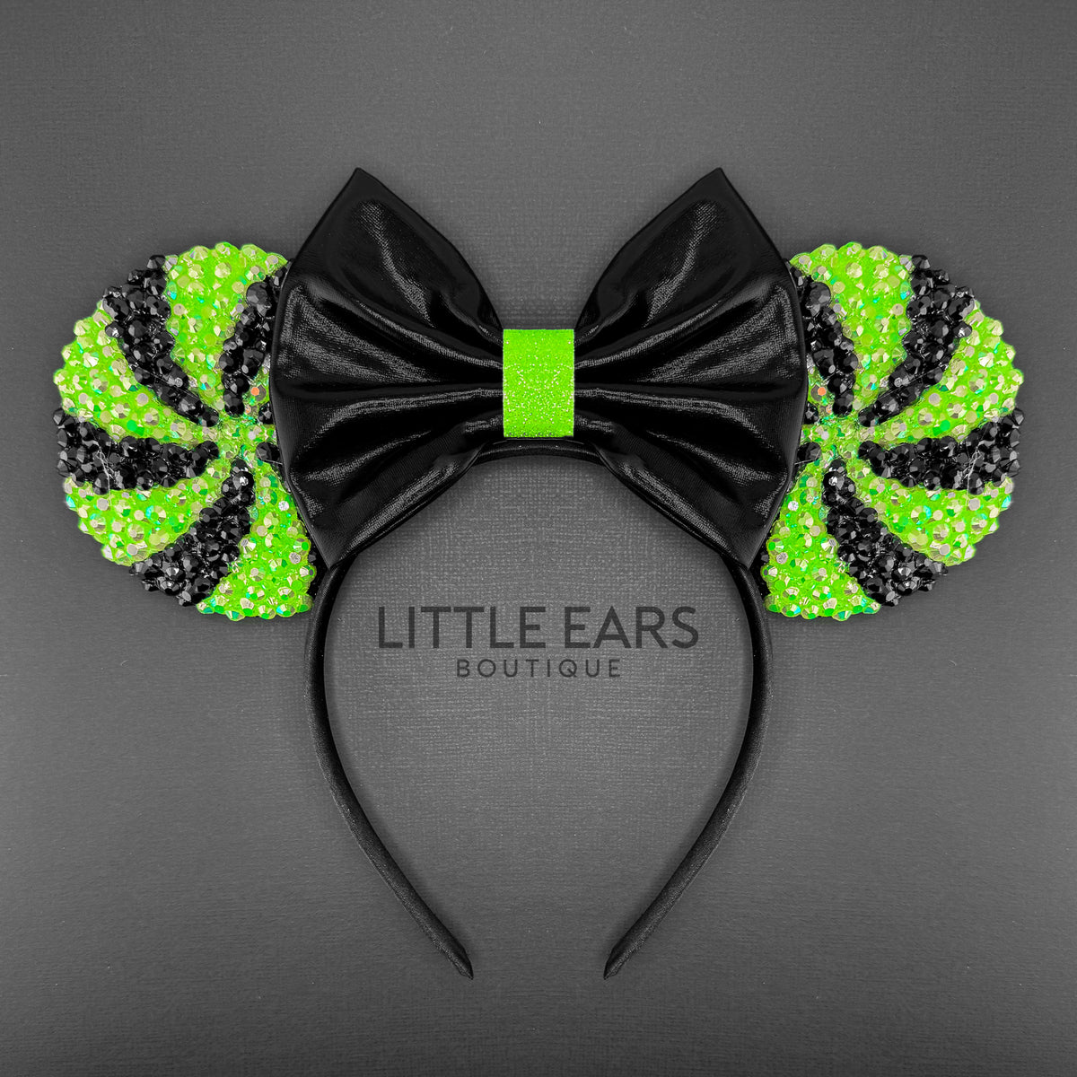 Green Halloween Candycane Sparkle