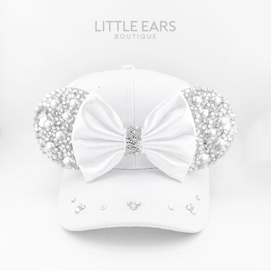 Sparkle Silver & Pearls Hat