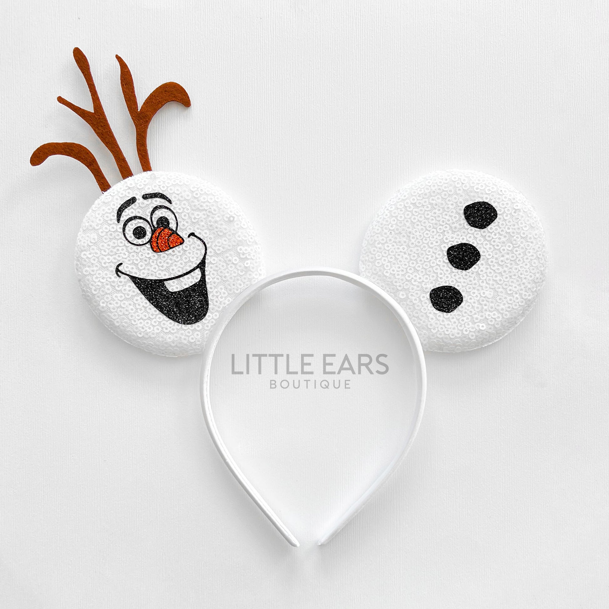 Snowman Mickey Ears for Men- mickey ears disney headband mouse