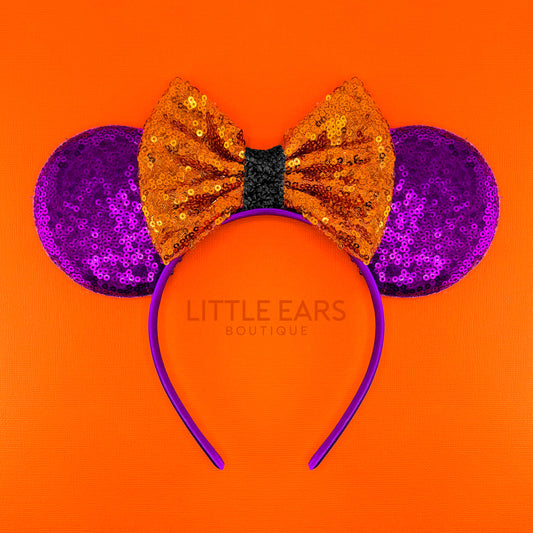 Purple Halloween Mickey Ears