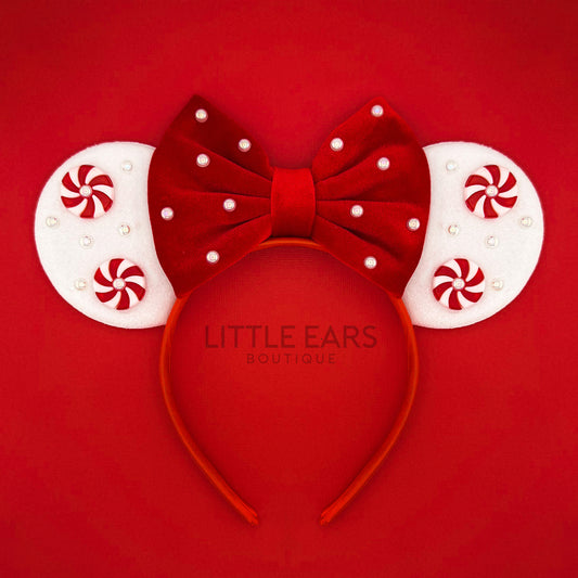 Red Velvet Christmas Mickey Ears