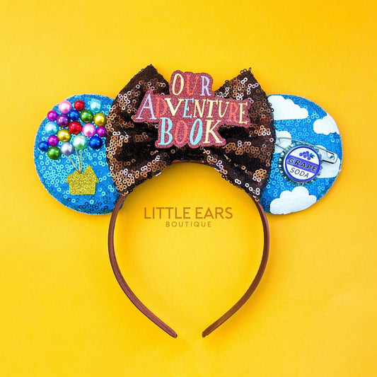 Adventure Book Mickey Ears- mickey ears disney headband mouse