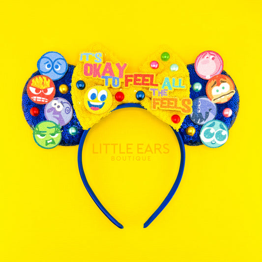 All Feelings Mickey Ears - mickey ears - disney ears - mouse ears headband - little ears boutique