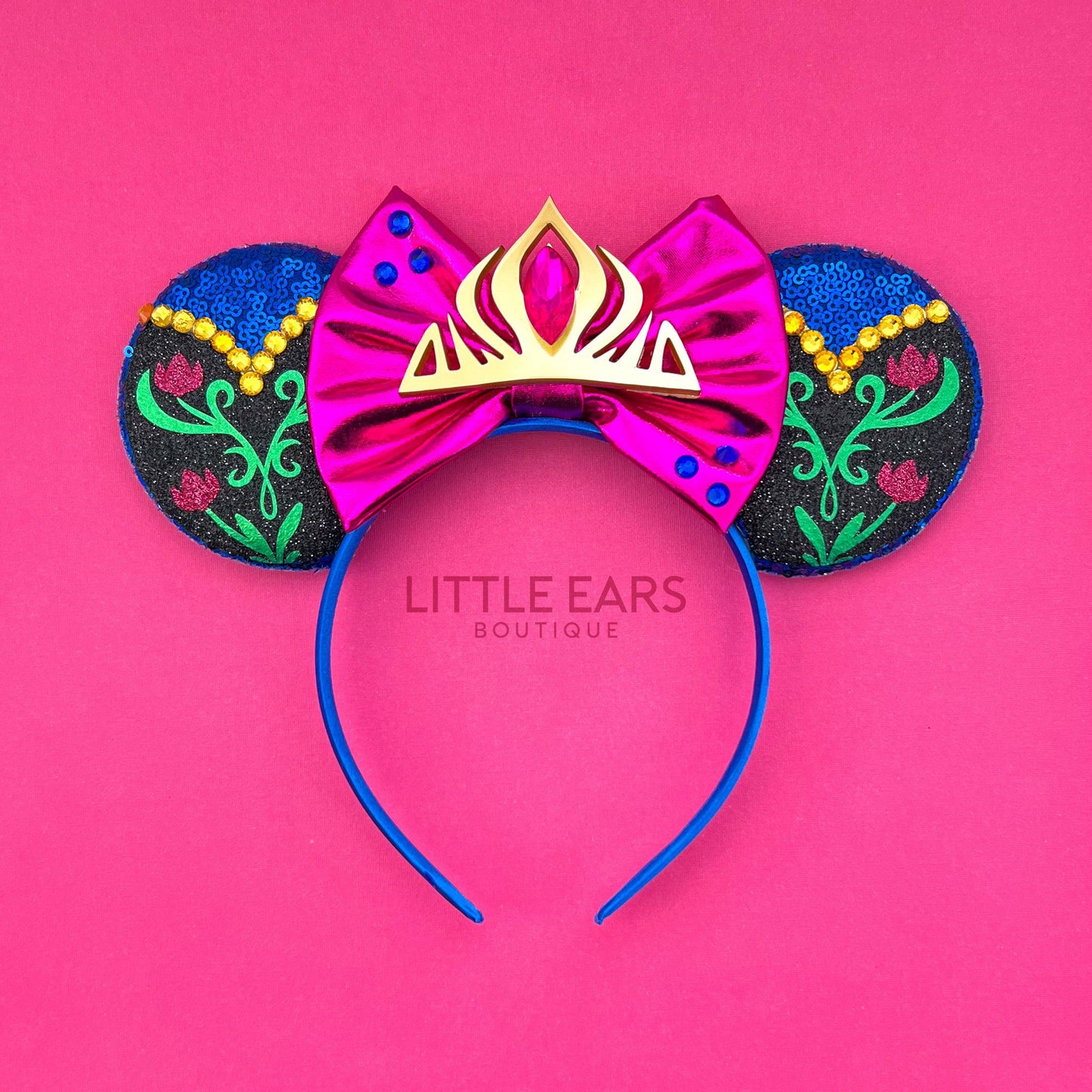 Anna Crown Mickey Ears- mickey ears disney headband mouse