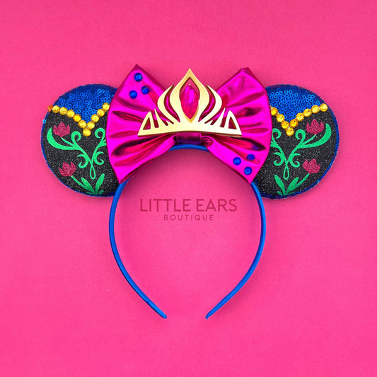 Anna Crown Mickey Ears- mickey ears disney headband mouse