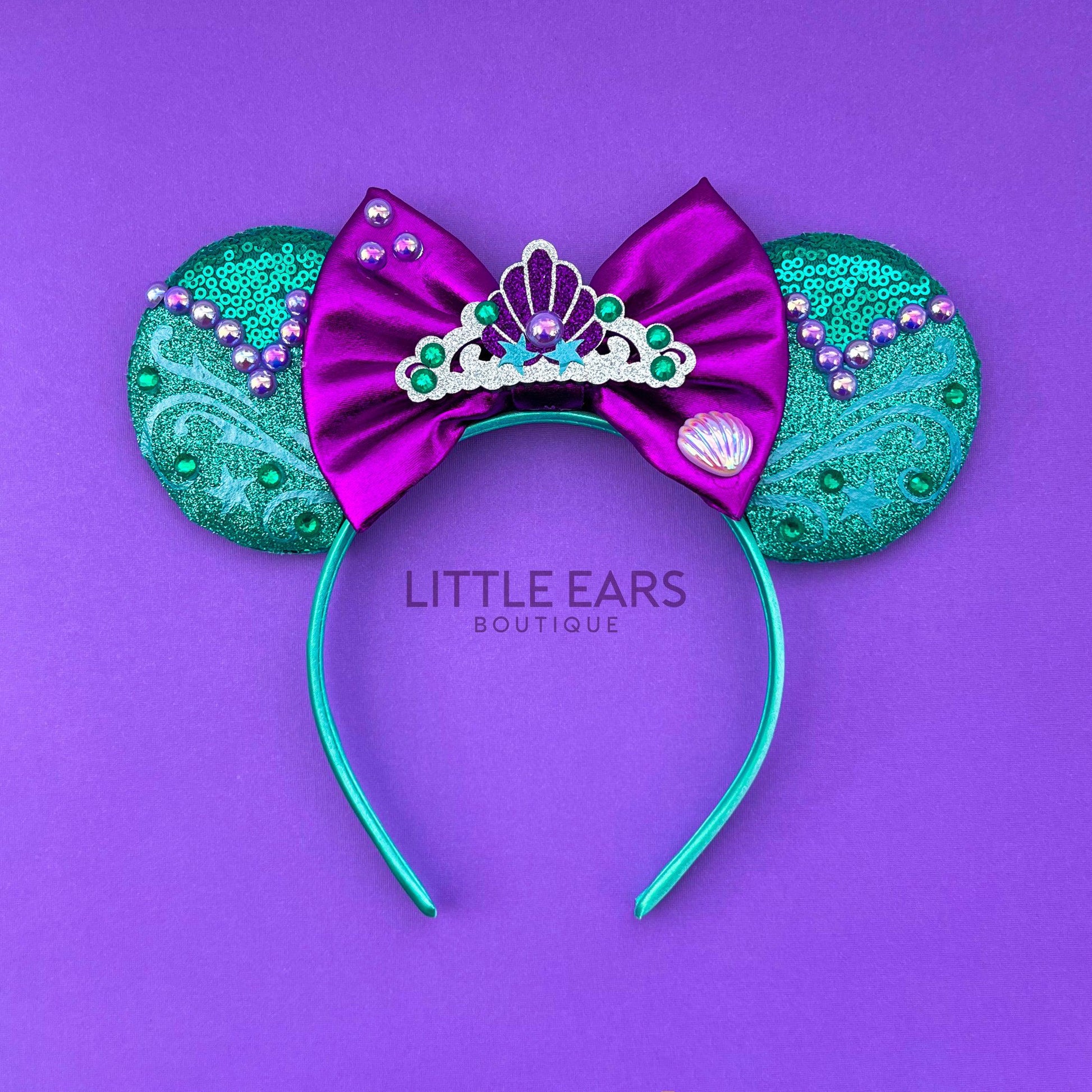 Ariel Dress Mickey Ears- mickey ears disney headband mouse