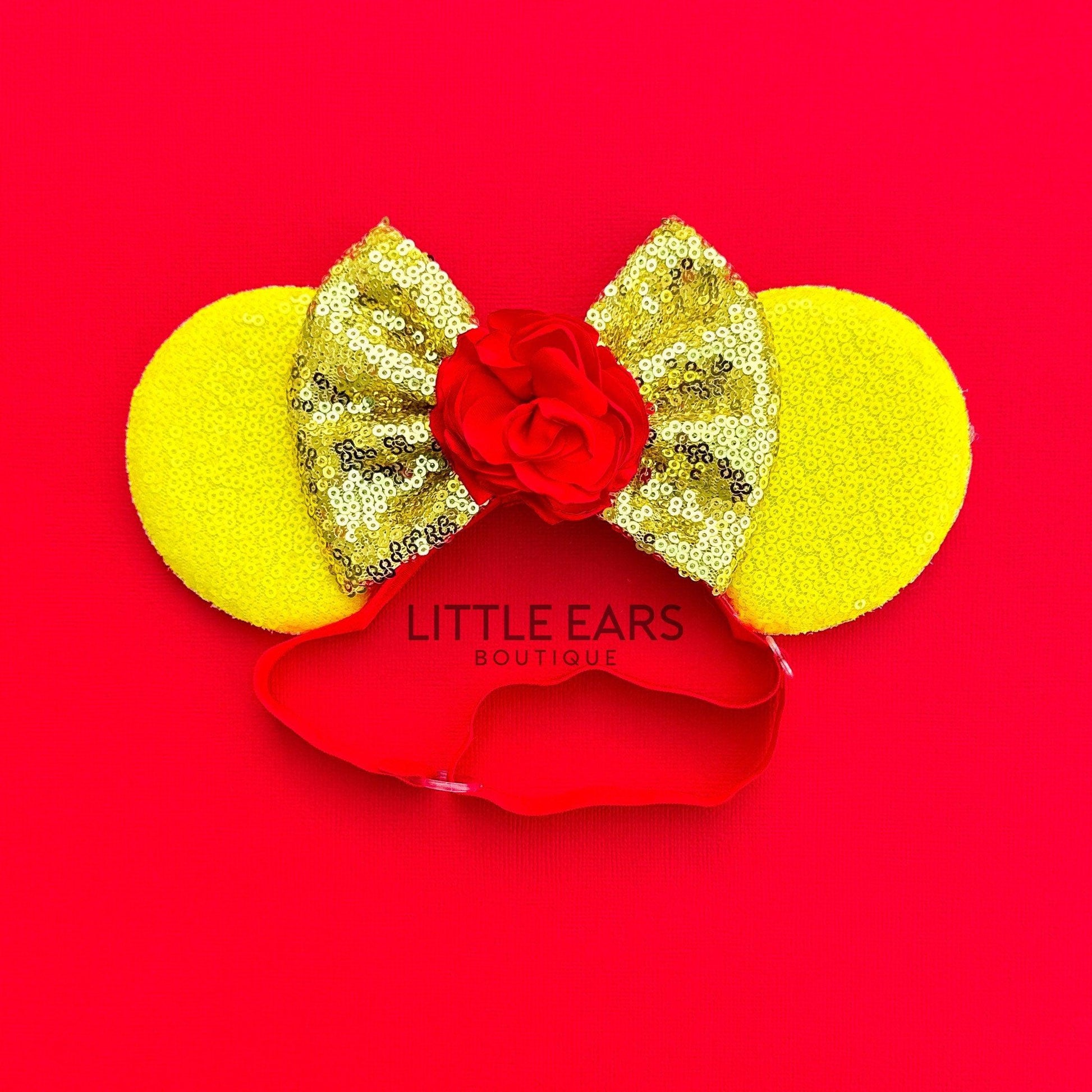 Belle Baby Mickey Ears- mickey ears disney headband mouse