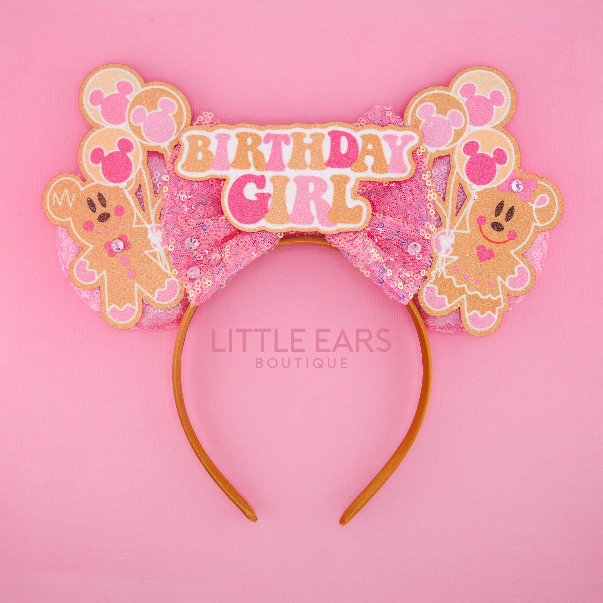 Birthday Christmas Ears - Little Ears Boutique - Handmade Theme Park Inspired Birthday Mickey Ears Headband