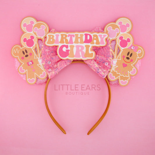 Birthday Christmas Ears - Little Ears Boutique - Handmade Theme Park Inspired Birthday Mickey Ears Headband