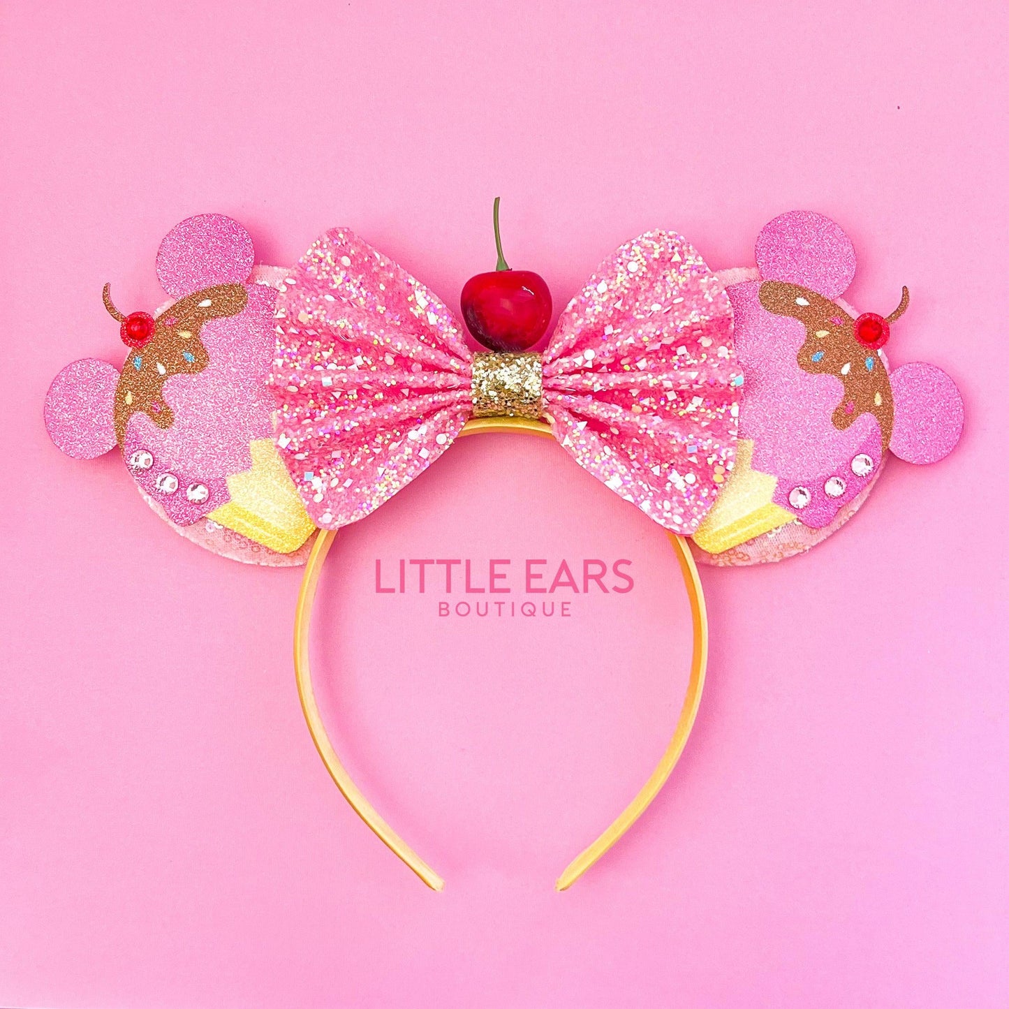 Birthday Cupcake Mickey Ears- mickey ears disney headband mouse