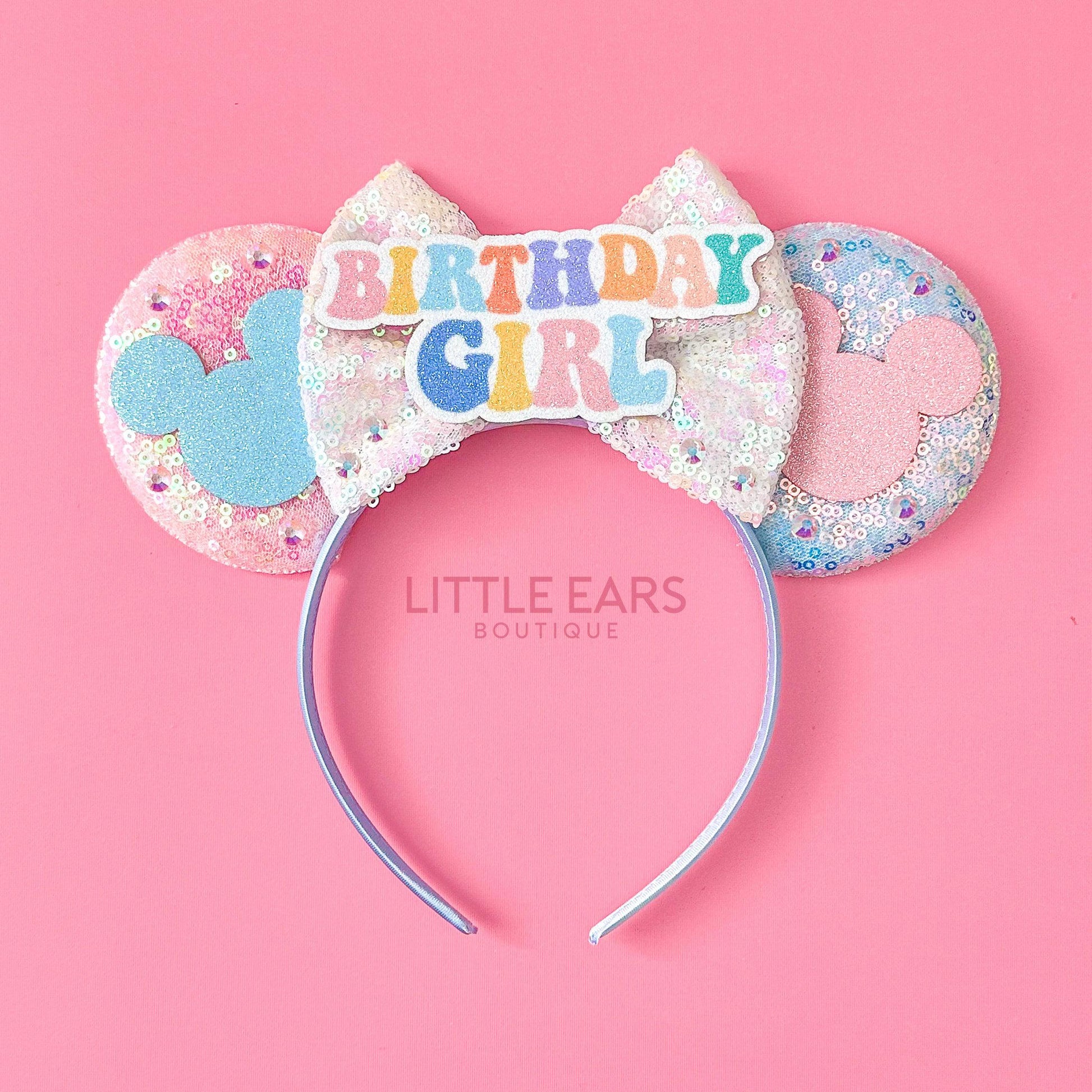 Birthday Girl Mickey Ears- mickey ears disney headband mouse