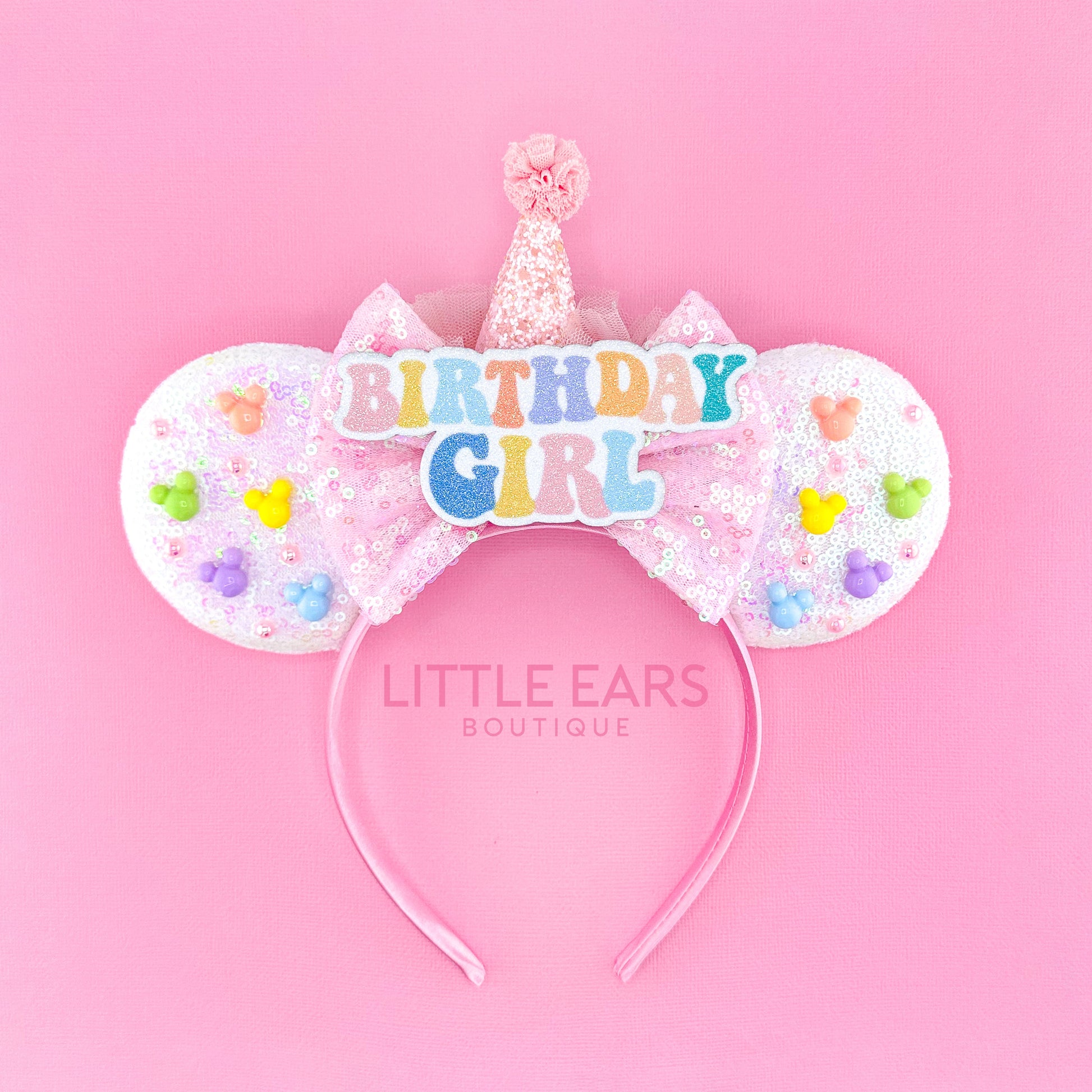 Birthday Hat Mickey Ears- mickey ears disney headband mouse