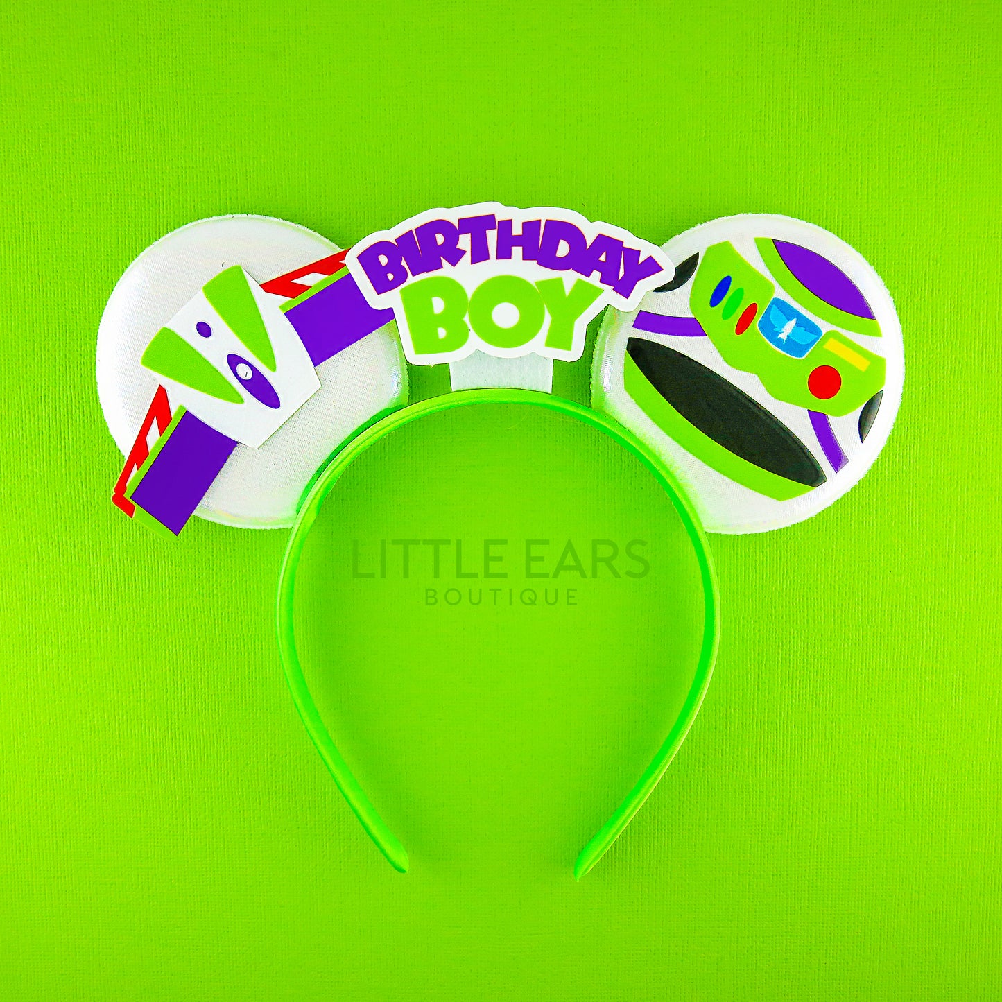 Birthday Space Ranger Ears for Men - Little Ears Boutique - Handmade Theme Park Inspired Birthday Mickey Ears Headband