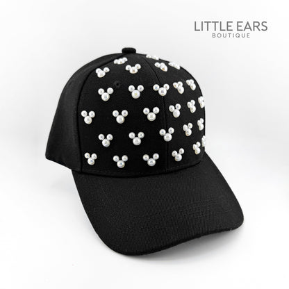 Black Pearls Mickey Hat - mickey ears - disney ears - mouse ears headband - little ears boutique