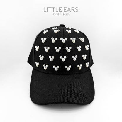 Black Pearls Mickey Hat - mickey ears - disney ears - mouse ears headband - little ears boutique