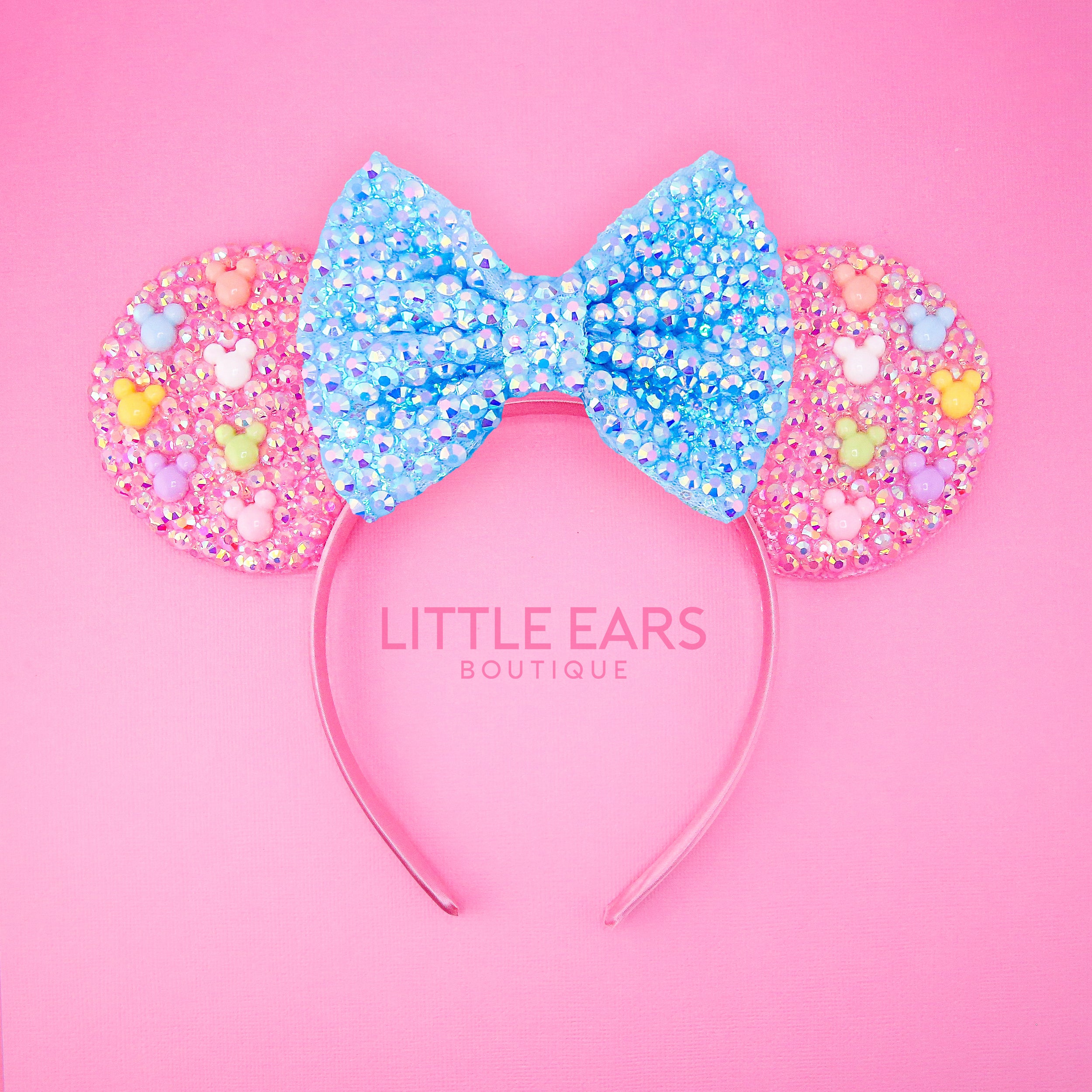 Purple Mickey Ears - Rhinestones Minnie Ears - Mickey Mickey Ears ...