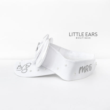 Bride Mickey Visor- mickey ears disney headband mouse