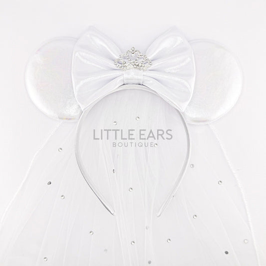 Bride Simple Mickey Ears - mickey ears - disney ears - mouse ears headband - little ears boutique