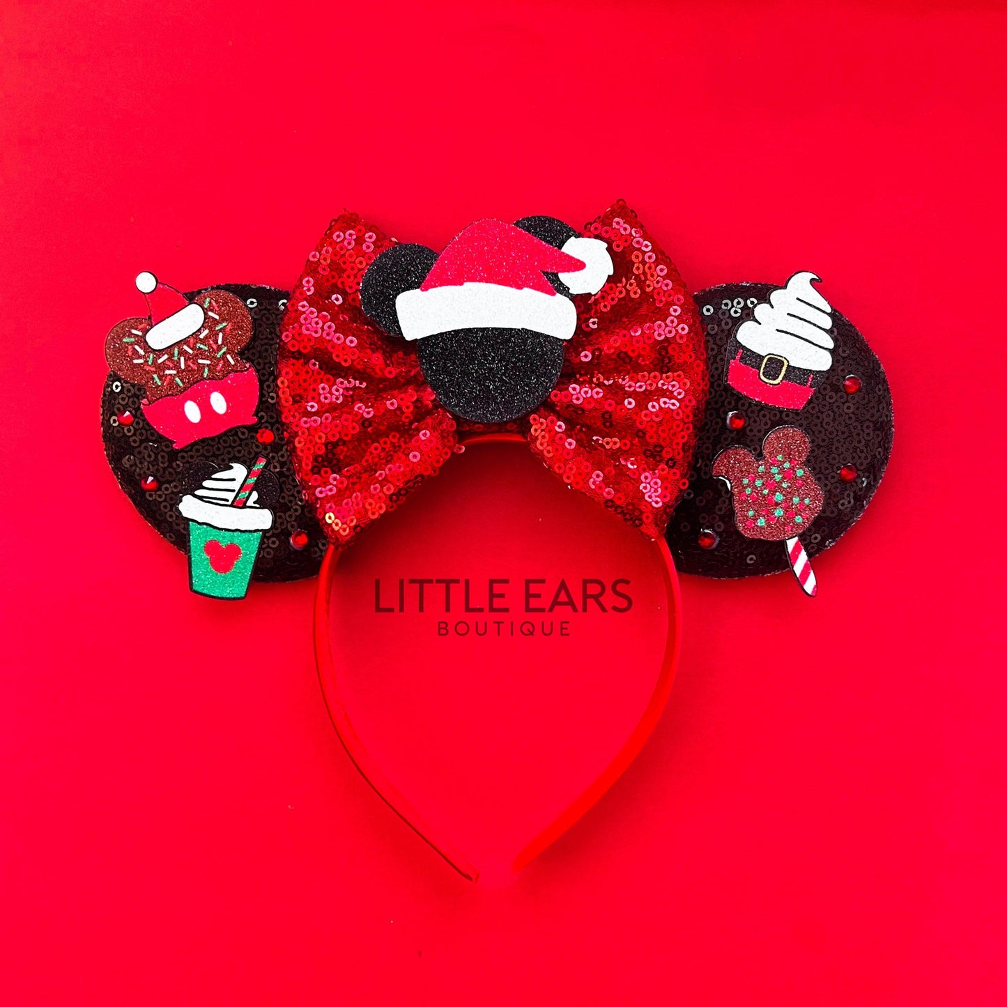 Christmas Snacks Mickey Ears- mickey ears disney headband mouse