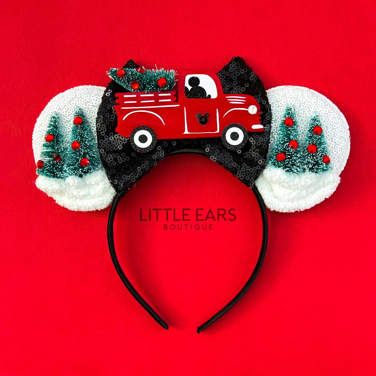 Christmas Truck Mickey Ears- mickey ears disney headband mouse