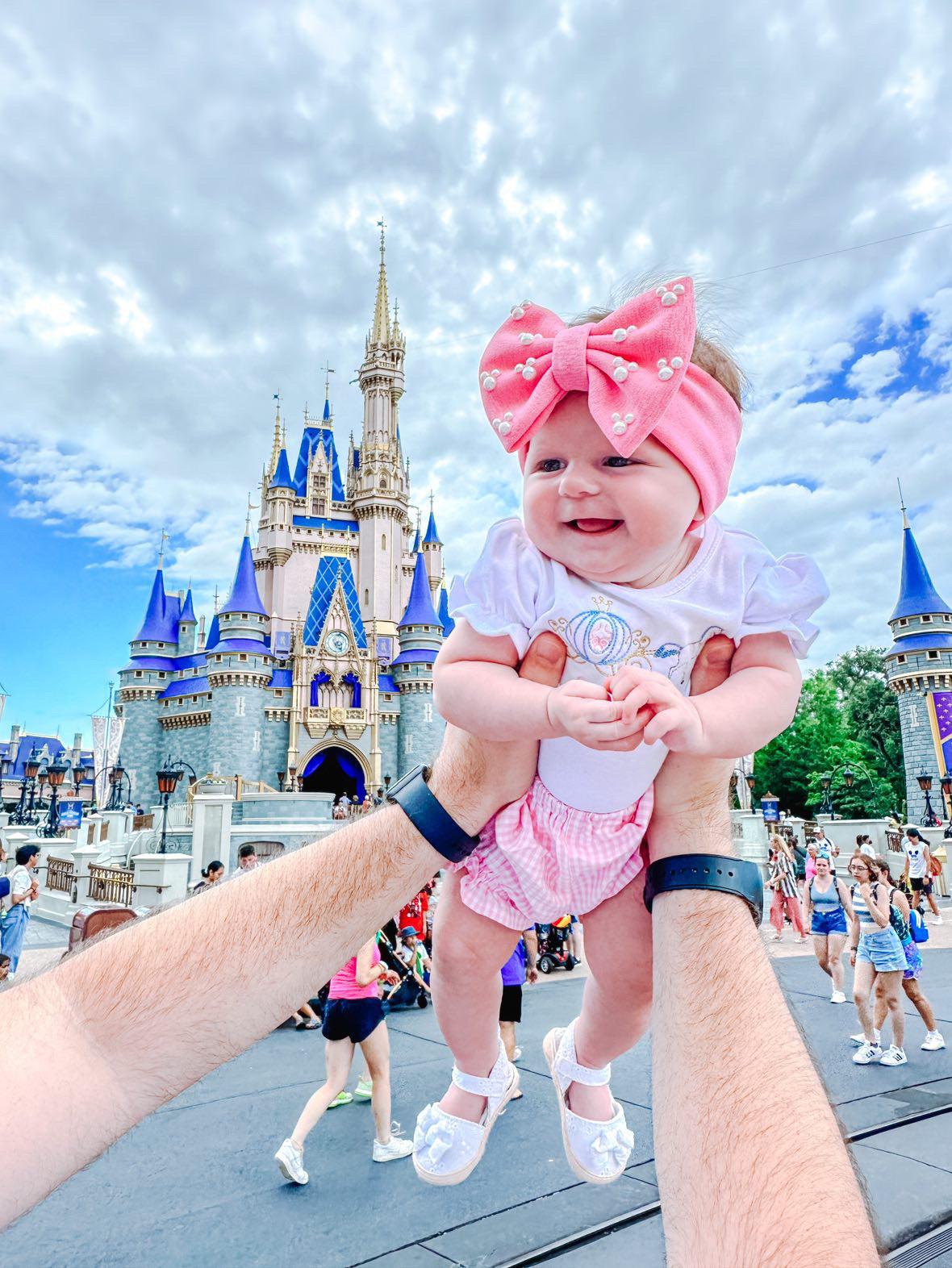 Cotton Baby Bow Headband- mickey ears disney headband mouse