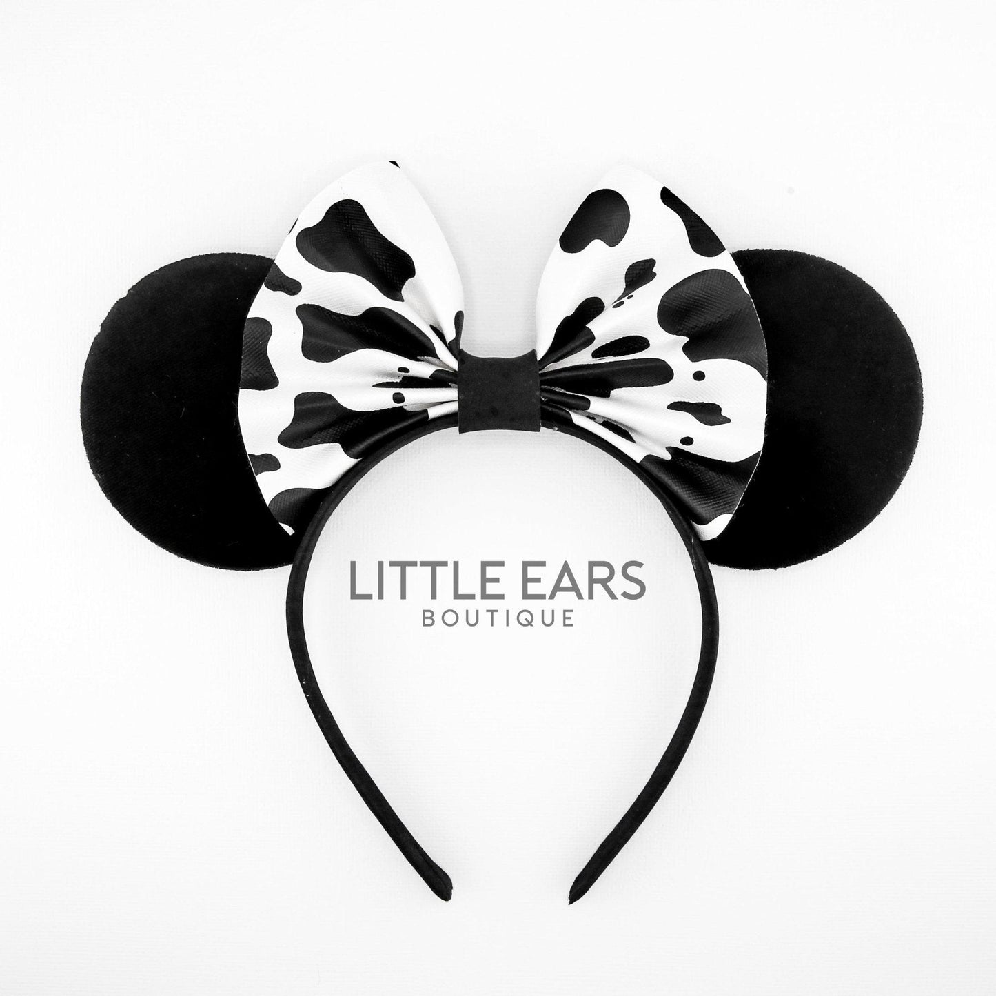 Cow Print Mickey Ears- mickey ears disney headband mouse
