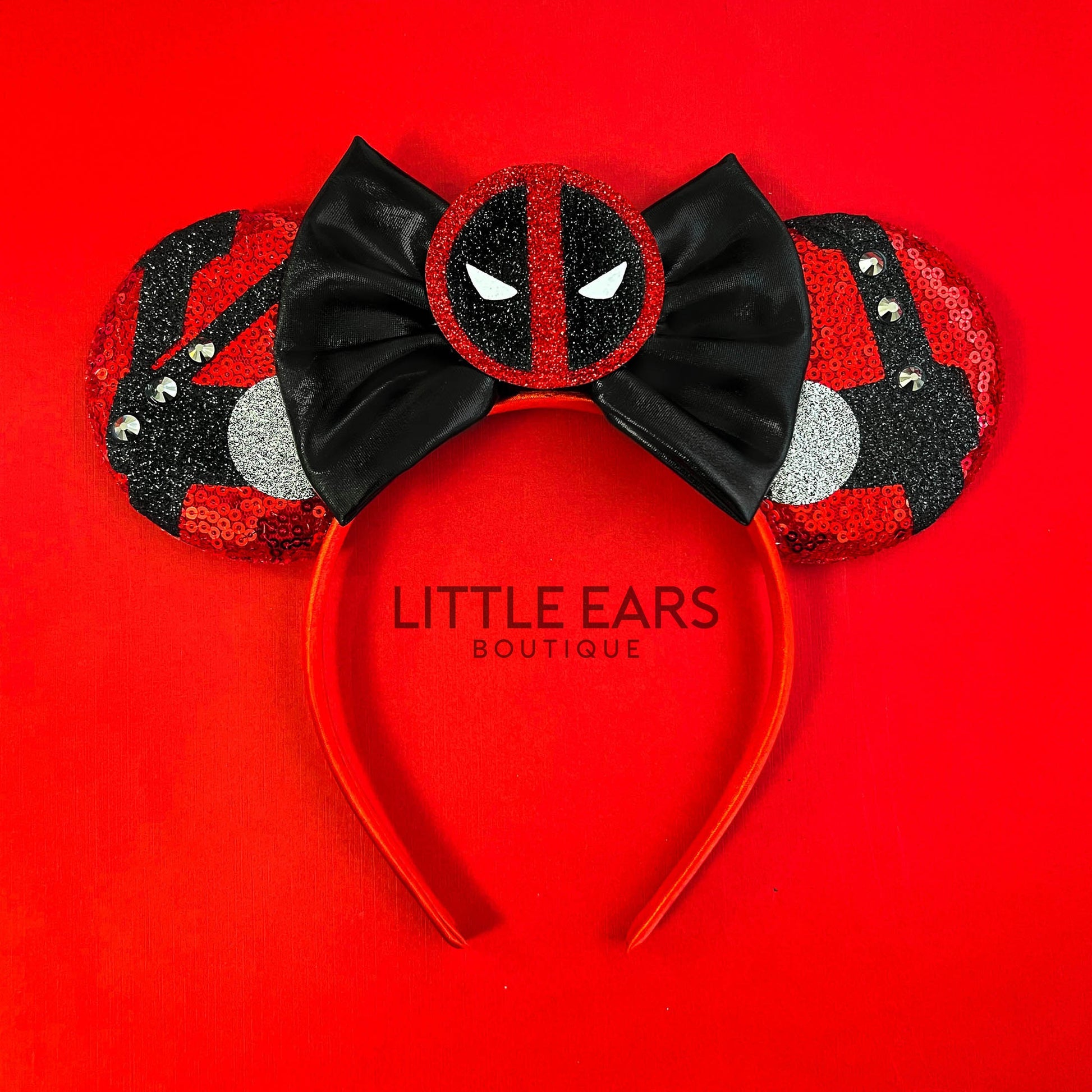 Dead Pool Mickey Ears - mickey ears - disney ears - mouse ears headband - little ears boutique