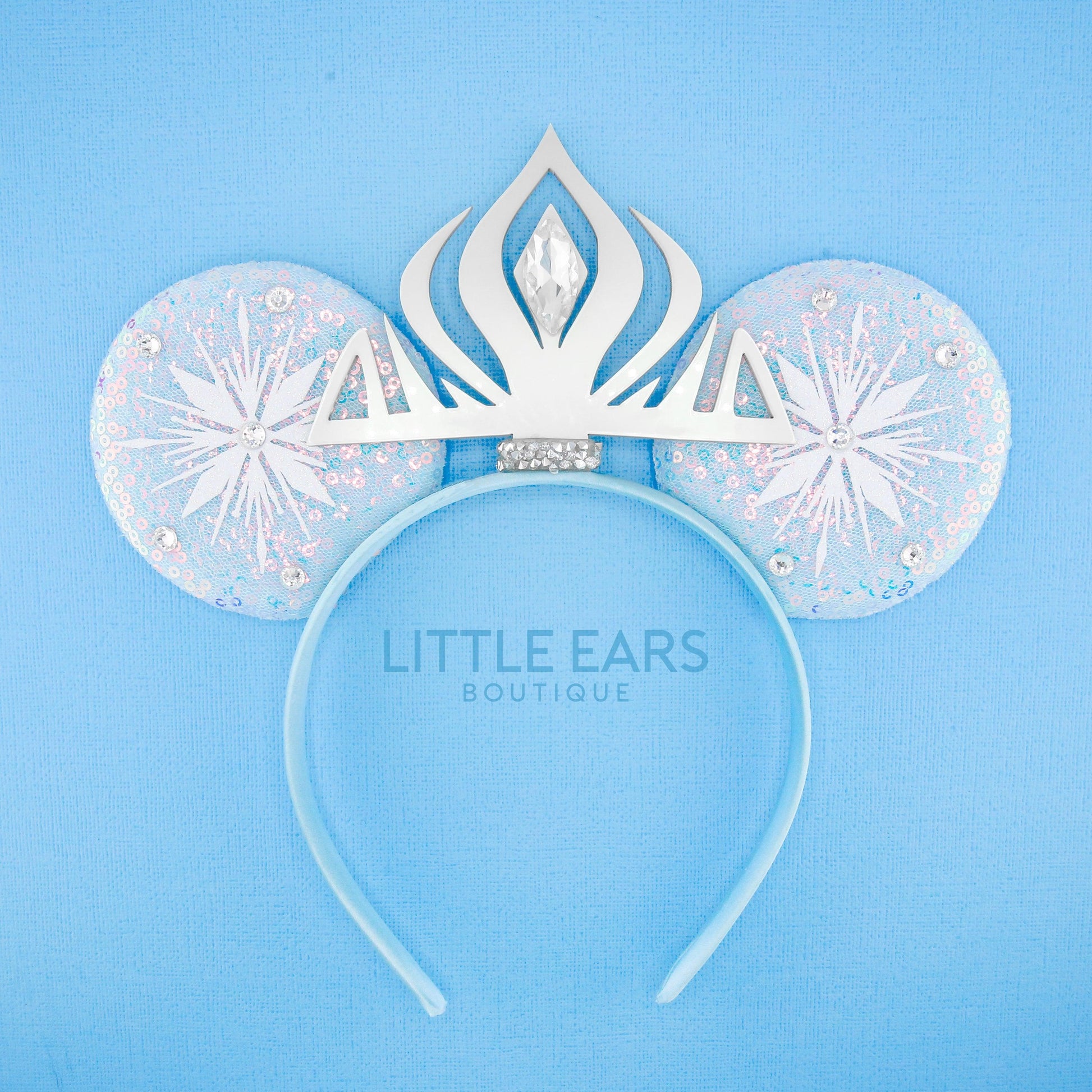 Elsa Big Crown Mickey Ears- mickey ears disney headband mouse