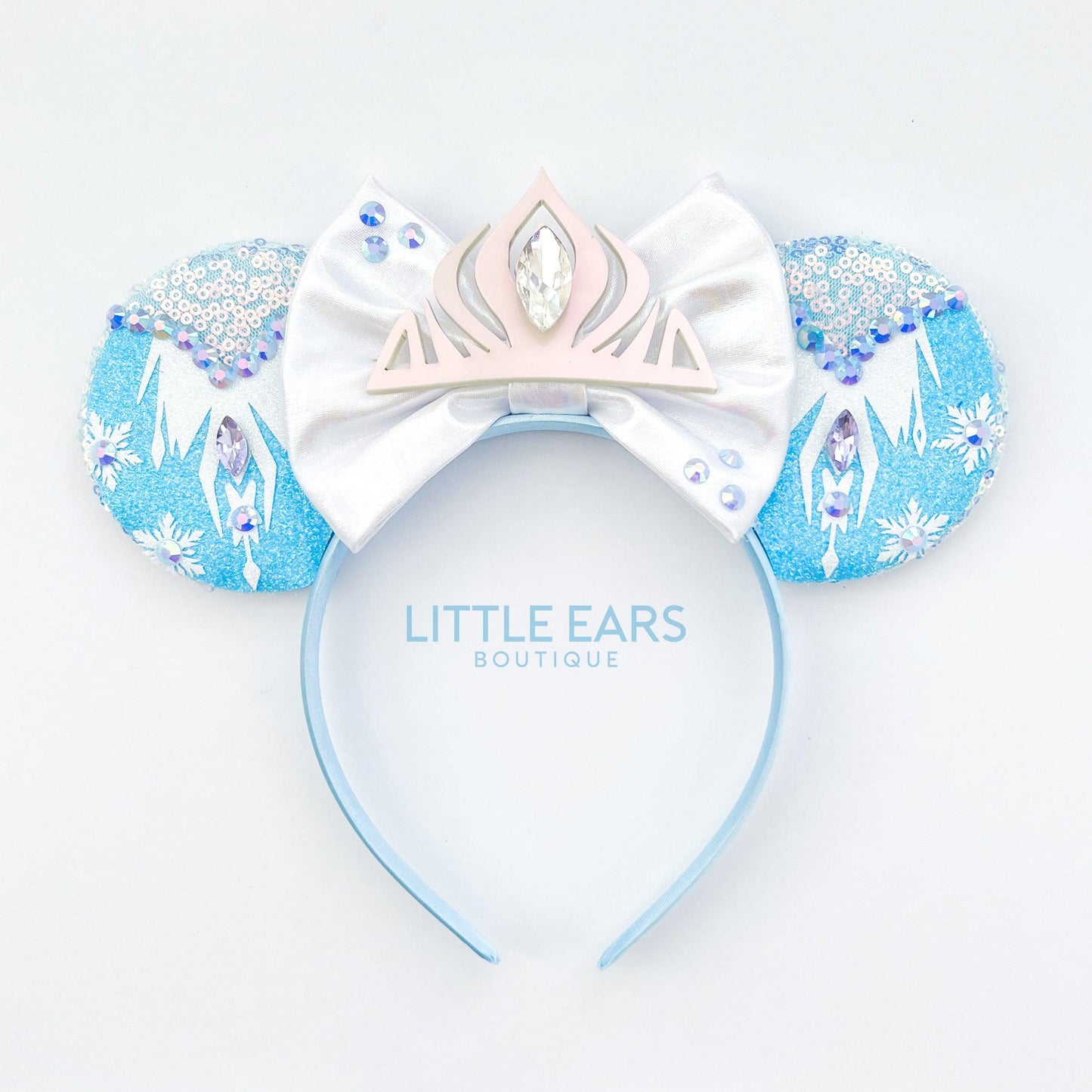 Elsa Dress Mickey Ears- mickey ears disney headband mouse