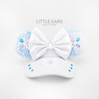 Elsa Mickey Visor- mickey ears disney headband mouse