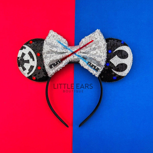 Galaxy Wars Mickey Ears- mickey ears disney headband mouse