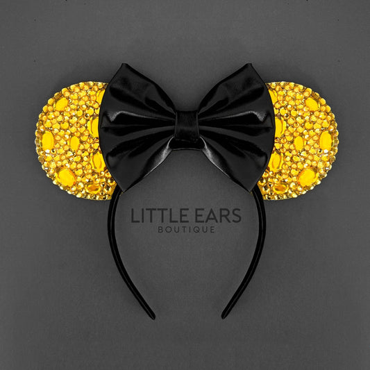 Gold Sparkle Mickey Ears- mickey ears disney headband mouse