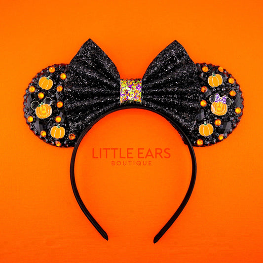 Halloween Sparkle Mickey Ears- mickey ears disney headband mouse