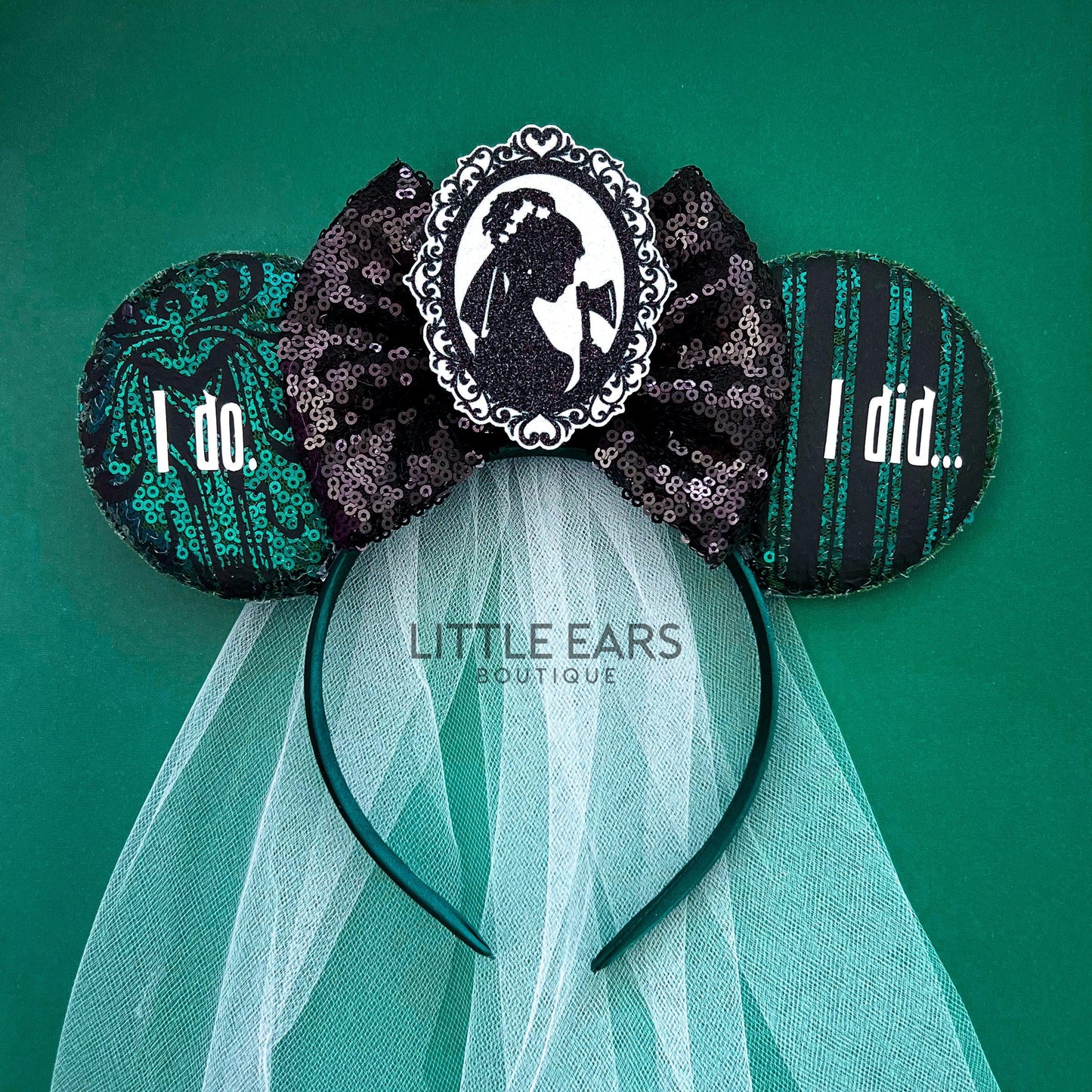 Haunted Bride Mickey Ears- mickey ears disney headband mouse